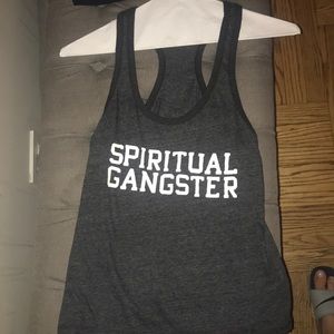 Spiritual gangster tank top dark gray